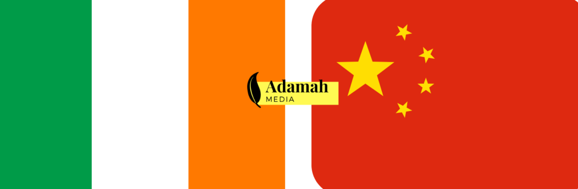 ireland and china flag